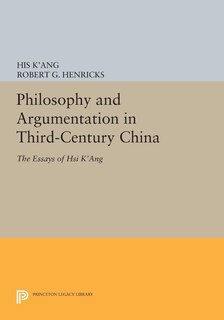 Front cover_Philosophy and Argumentation in Third-Century China