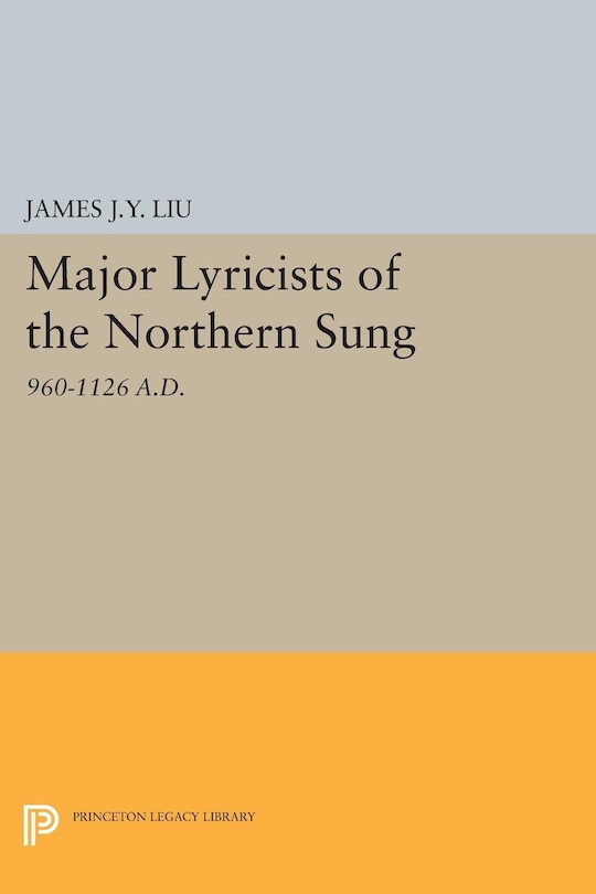 Front cover_Major Lyricists of the Northern Sung