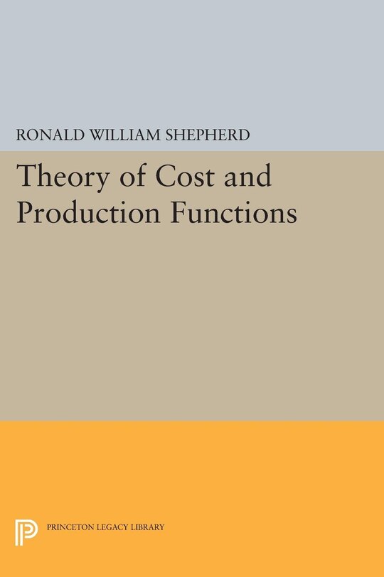Front cover_Theory of Cost and Production Functions