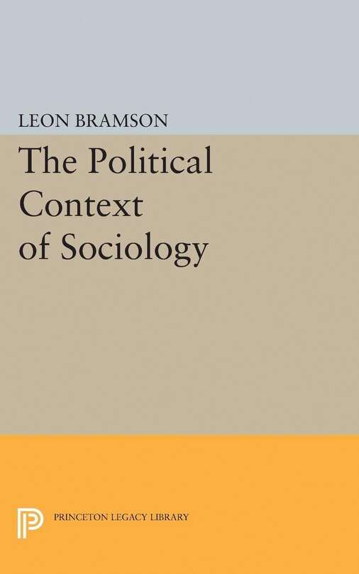 Front cover_The Political Context of Sociology