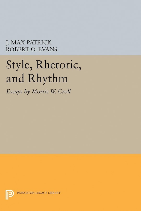 Front cover_Style, Rhetoric, and Rhythm