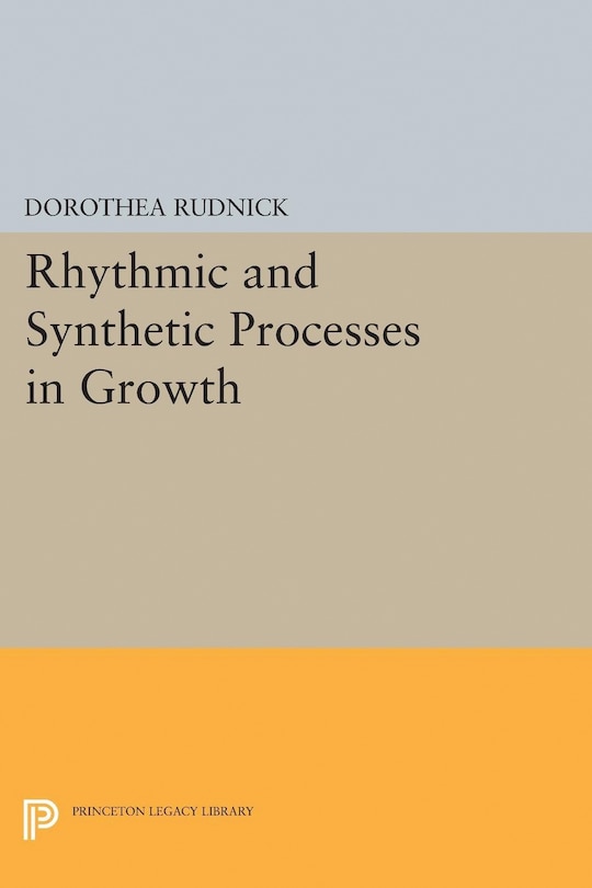 Couverture_Rhythmic and Synthetic Processes in Growth