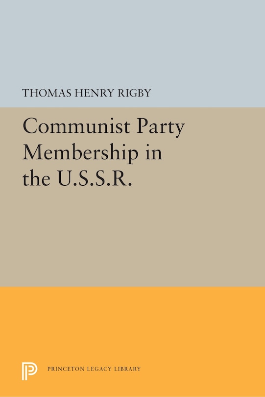 Front cover_Communist Party Membership In The U.s.s.r.
