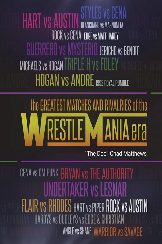 Front cover_The Greatest Matches and Rivalries of the WrestleMania Era