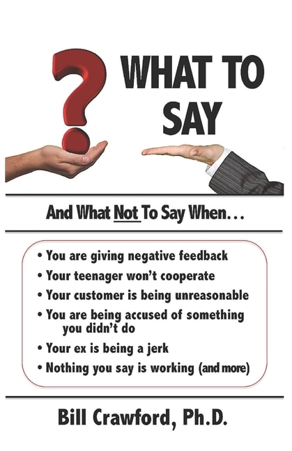 Front cover_What To Say