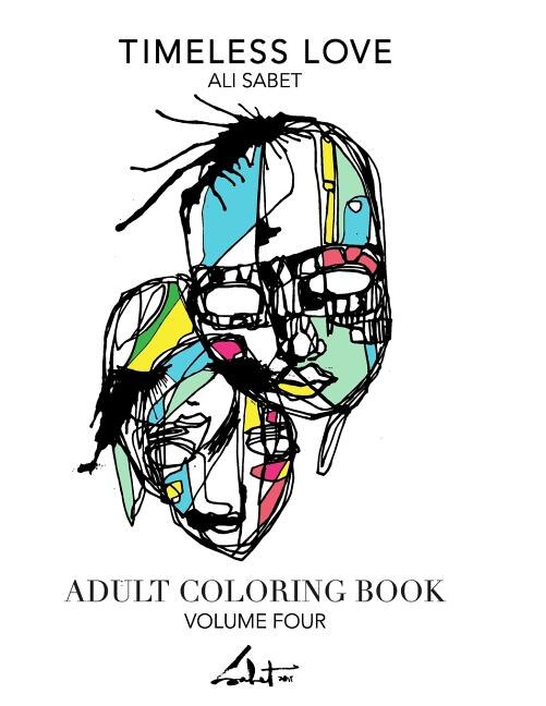 Front cover_Adult Coloring Book by Ali Sabet, Timeless Love