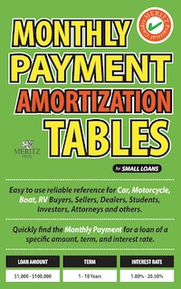 Front cover_Monthly Payment Amortization Tables for Small Loans