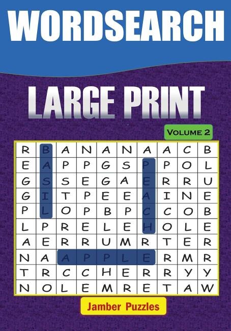 Front cover_Word Search Large Print - Volume 2