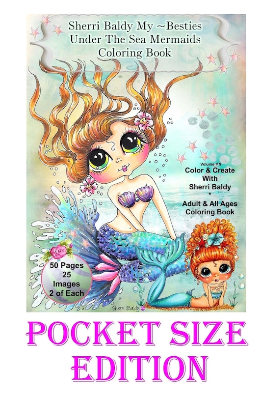 Couverture_Sherri Baldy My-Besties Under the Sea Pocket size Coloring Book