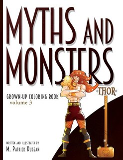 Couverture_Myths and Monsters Grown-up Coloring Book, Volume 3