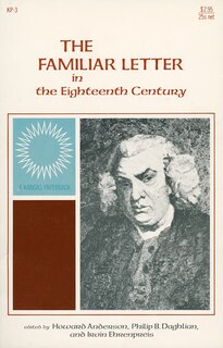 Front cover_The Familiar Letter in the Eighteenth Century
