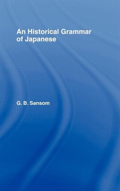Couverture_Historical Grammar of Japanese