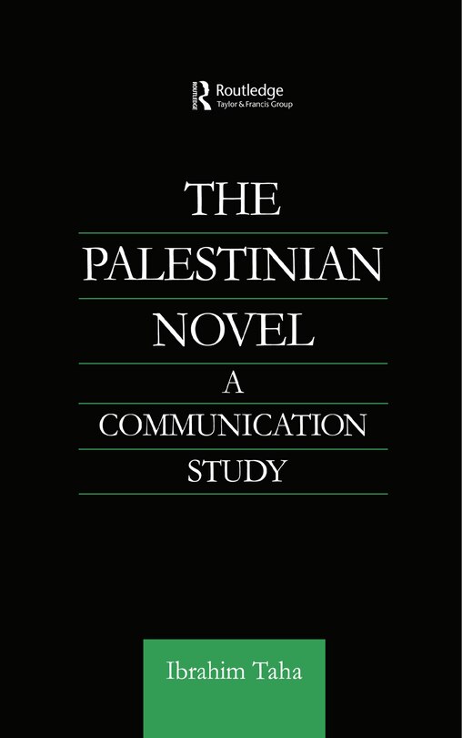 Front cover_The Palestinian Novel