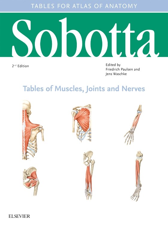 Front cover_Sobotta Tables Of Muscles, Joints And Nerves, English/latin