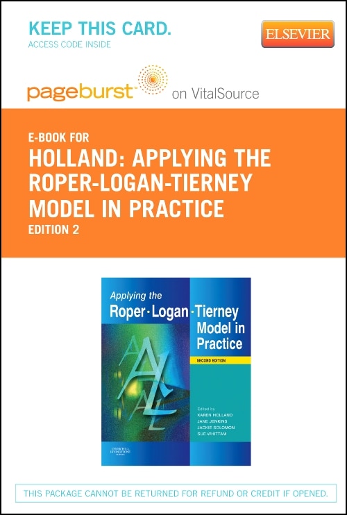 Front cover_Applying the Roper-Logan-Tierney Model in Practice - Elsevier eBook on VitalSource (Retail Access Card)