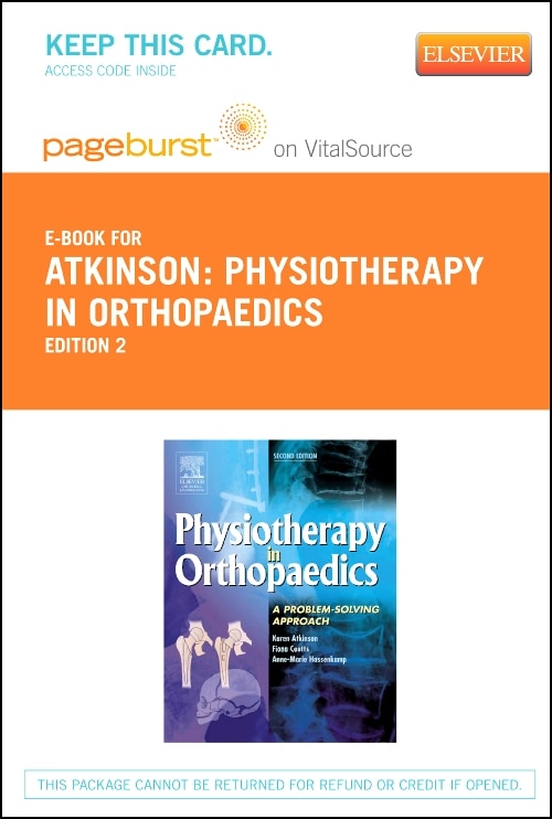 Couverture_Physiotherapy in Orthopaedics - Elsevier eBook on VitalSource (Retail Access Card)