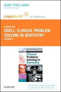 Couverture_Clinical Problem Solving in Dentistry - Elsevier eBook on VitalSource (Retail Access Card)