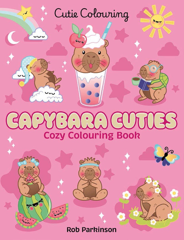 Front cover_Capybara Cuties: Colouring Book
