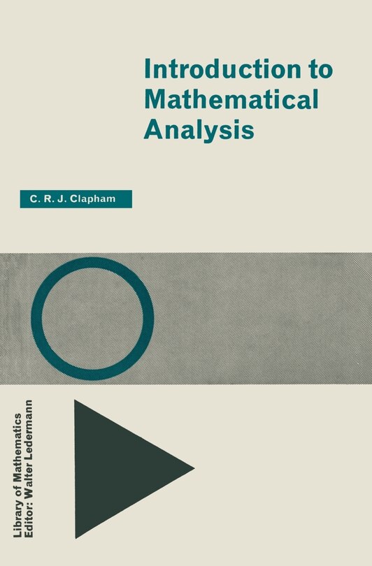 Front cover_Introduction to Mathematical Analysis