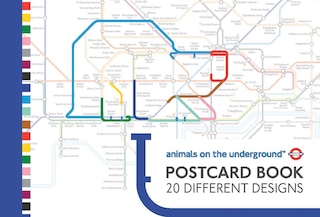Front cover_Animals On The Underground Postcard Book