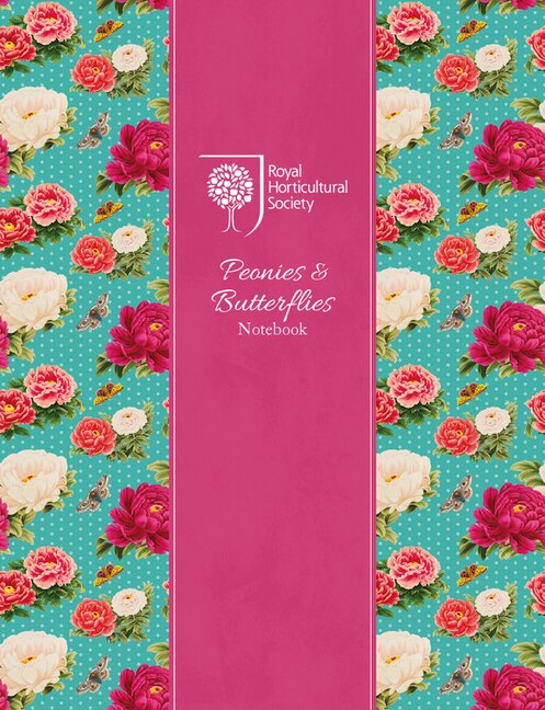 Front cover_RHS Peonies and Butterflies Notebook