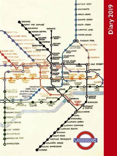 Front cover_London Underground Pocket Diary 2019