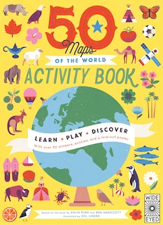 Front cover_50 Maps Of The World Activity Book
