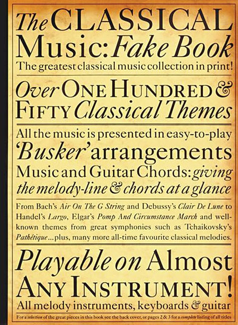 Front cover_The Classical Music Fake Book