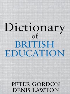 Front cover_Dictionary of British Education