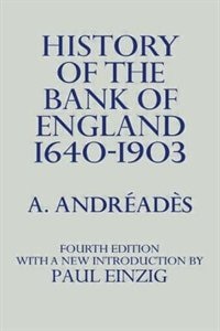 Couverture_History Of The Bank Of England