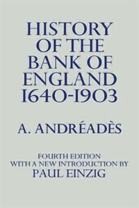 Couverture_History Of The Bank Of England