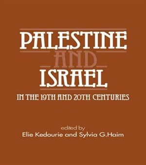 Couverture_Palestine And Israel In The 19th And 20th Centuries