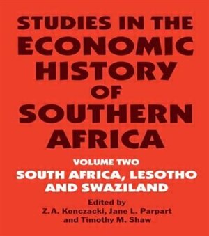 Couverture_Studies In The Economic History Of Southern Africa