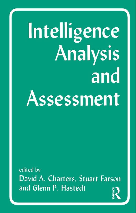 Front cover_Intelligence Analysis And Assessment