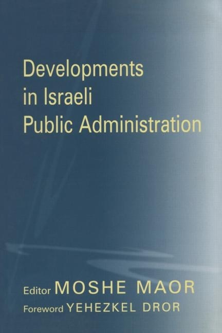 Front cover_Developments In Israeli Public Administration