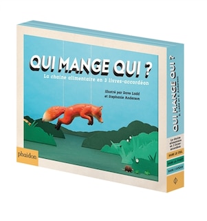 Couverture_Qui mange qui ? La chaine alimentaire en 3 livres-accordéon