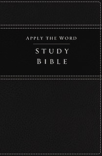 Couverture_Nkjv, Apply The Word Study Bible, Leathersoft, Black
