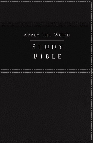 Couverture_Nkjv, Apply The Word Study Bible, Leathersoft, Black