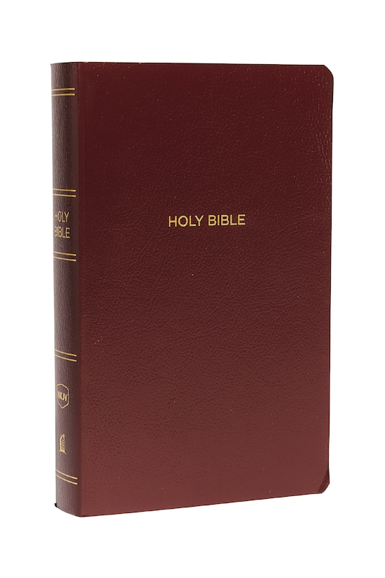 Front cover_Nkjv, Gift And Award Bible, Leather-look, Burgundy, Red Letter, Comfort Print