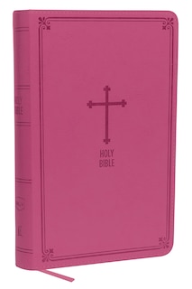 Couverture_Nkjv, Deluxe Gift Bible, Leathersoft, Pink, Red Letter, Comfort Print
