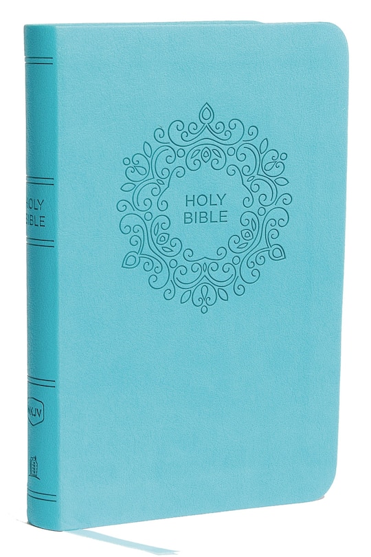 Couverture_NKJV, Thinline Bible, Compact, Leathersoft, Blue, Red Letter, Comfort Print