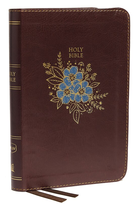 Front cover_Nkjv, Thinline Bible, Compact, Leathersoft, Burgundy, Red Letter, Comfort Print
