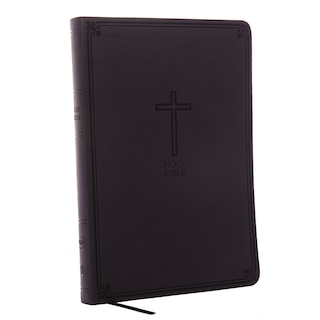 Couverture_NKJV, Value Thinline Bible, Large Print, Charcoal Leathersoft, Red Letter, Comfort Print