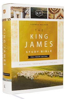 Front cover_The King James Study Bible, Full-color Edition, Cloth-bound Hardcover, Red Letter