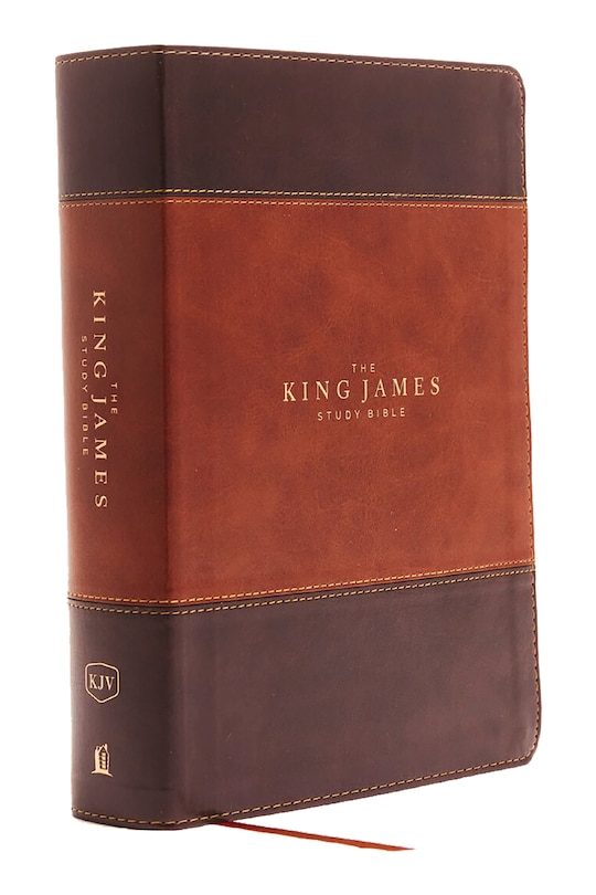 Front cover_Kjv, The King James Study Bible, Leathersoft, Brown, Red Letter, Full-color Edition