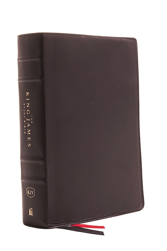 Front cover_Kjv, The King James Study Bible, Genuine Leather, Black, Red Letter, Full-color Edition