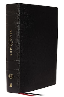 Front cover_Kjv, The King James Study Bible, Genuine Leather, Black, Thumb Indexed, Red Letter, Full-color Edition