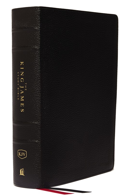 Front cover_Kjv, The King James Study Bible, Genuine Leather, Black, Thumb Indexed, Red Letter, Full-color Edition