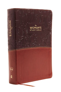 Couverture_NKJV, The Woman's Study Bible, Leathersoft, Brown/Burgundy, Red Letter, Full-Color Edition