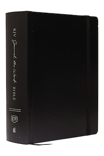 Front cover_KJV Large Print Bible, Journal the Word, Reflect, Journal or Create Art Next to Your Favorite Verses (Black Hardcover, Red Letter, Comfort Print: King James Version, Holy Bible)